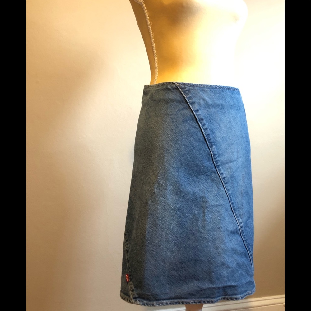 Levis engineered vintage asymmetrical denim skirt